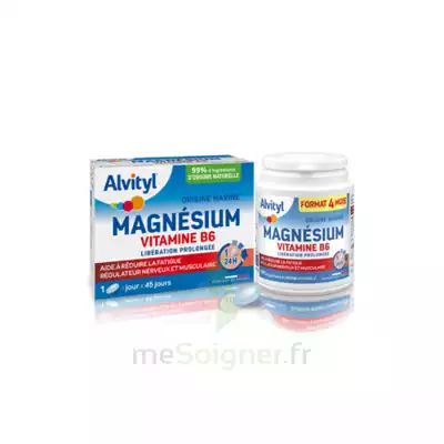 Alvityl Magnésium Vitamine B6 Libération Prolongée Comprimés Lp B/45 à SAINT-PARGOIRE